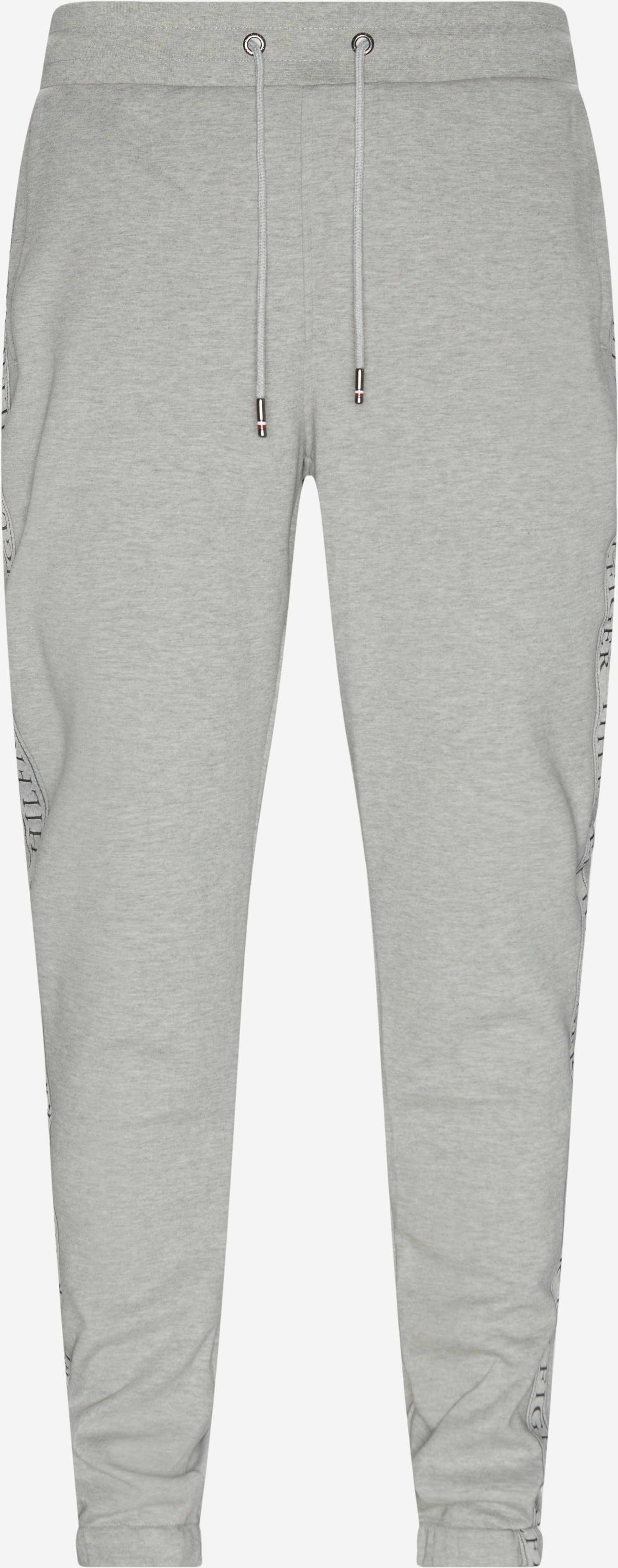 Branded Tape Sweatpants - Trousers - Regular fit - Grey